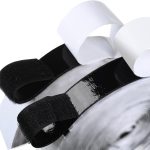 16 Feet Length 0.75 Inch Width Hook and Loop with Strong Self Adhesive Tape Strip Fastener (White)